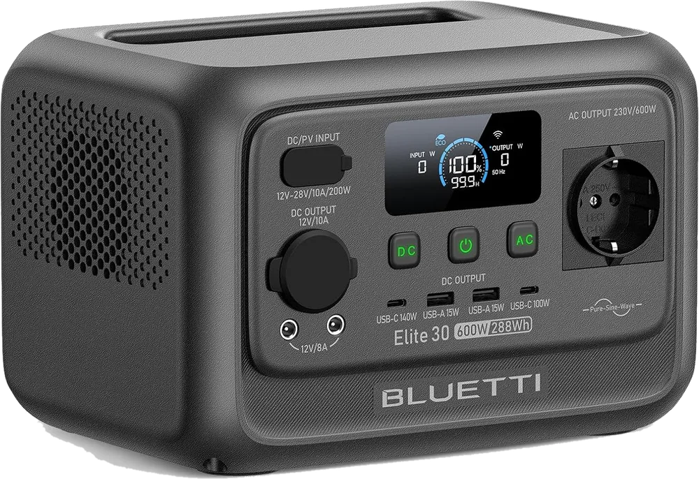 Estación de energía portátil Bluetti Elite 30 V2 de 288 Wh