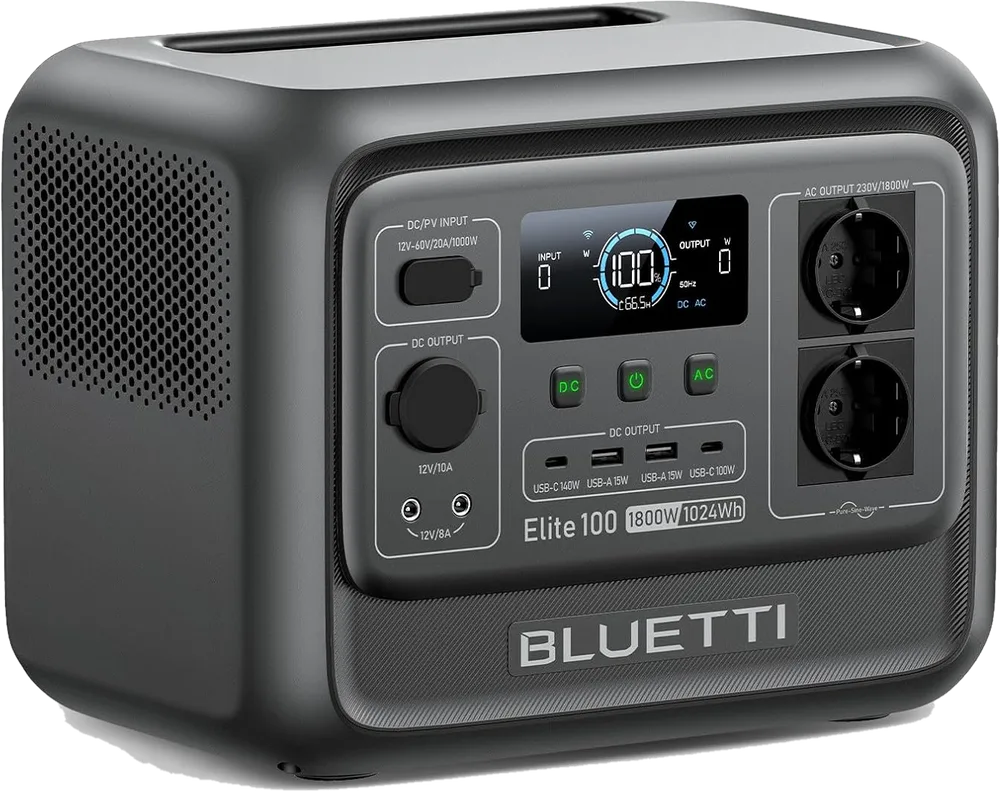Estación de energía portátil Bluetti Elite 100 V2 de 1024 Wh