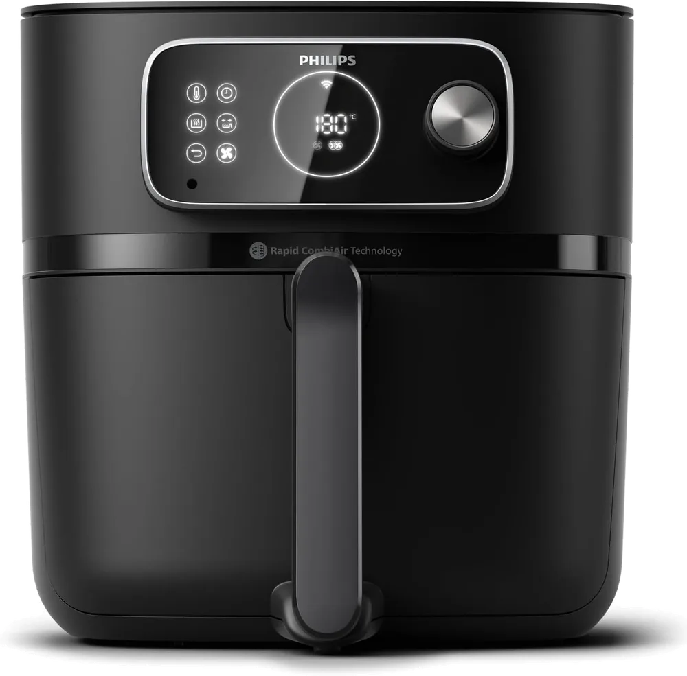 Freidora de aire Philips Airfryer Combi 7000 XXL HD9875/90, 8,3 L y Wi-Fi
