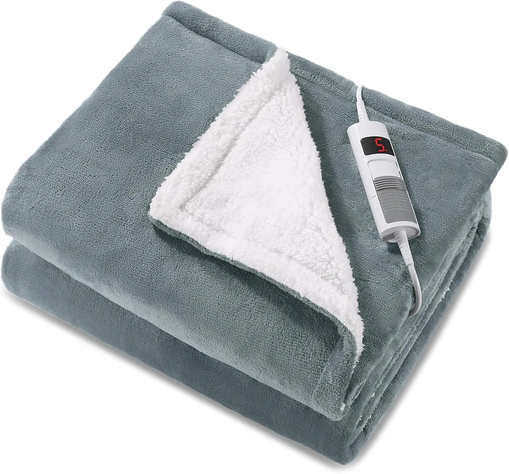 Manta eléctrica CURECURE manta throw de franela 130×180 cm