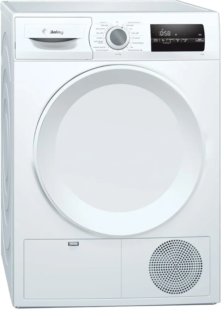 Secadora Balay 3SB288BE, 8 kg, bomba de calor, clase E