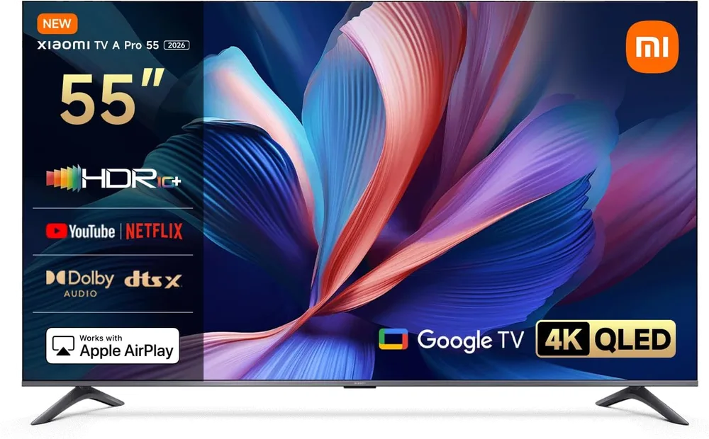 Televisor Xiaomi TV A Pro 55" (2026), QLED 4K con Google TV